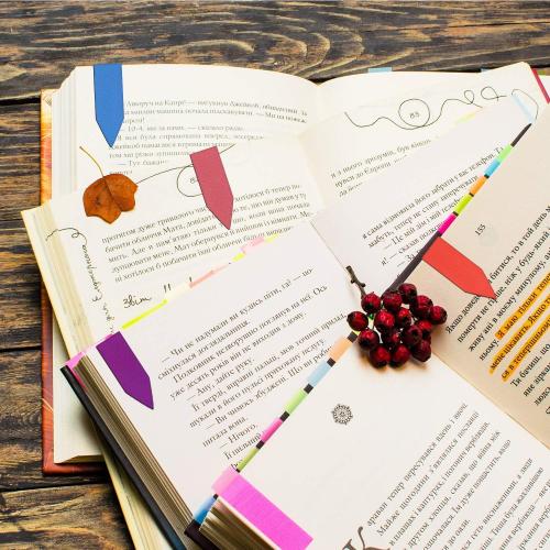 96 Pieces Arrow Shaped Magnetic Bookmark, Bright Color Set