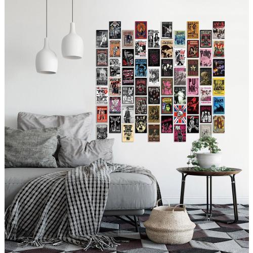 JZHLLOY Punk Hip Hop/Rap Wall Collage Kit | Rock and Roll Posters for Room Aesthetic | Unique Retro Album Covers Aesthetic Poster | Rapper Posters