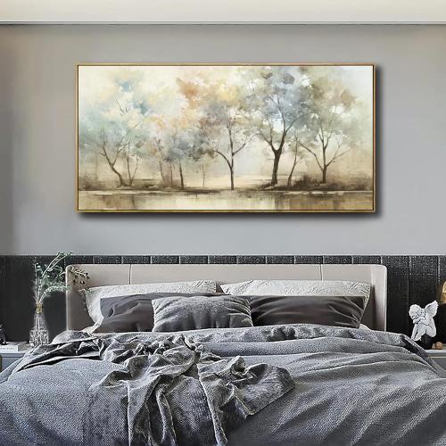 Size 24x48 Abstract Wall Art Artwork Retro Trees Pictures Decor Canvas Painting Framed Ready to Hang Living Room Bedroom and Office Wall Decor 24x48 Inch