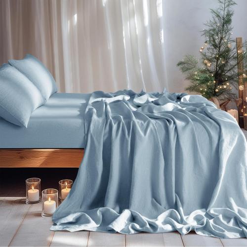 Linen set blue