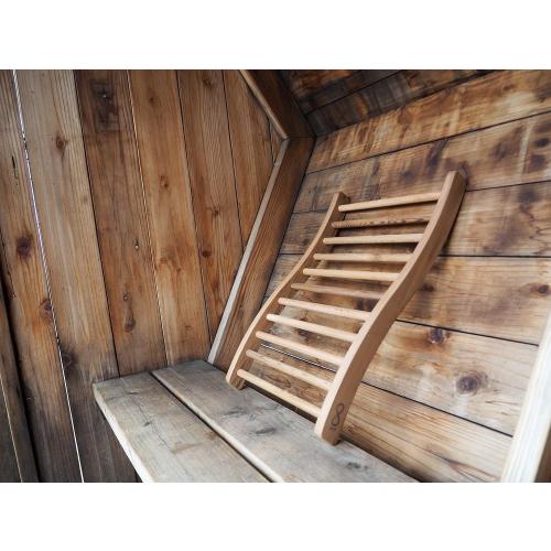 HSE Canadian Red Cedar Ergonomic S-Shape Sauna Backrest