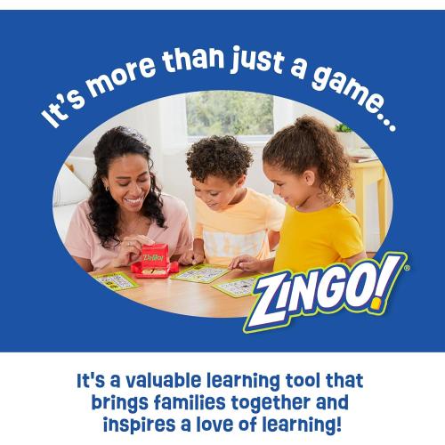 ThinkFun Zingo Bingo Award Winning Preschool Game for Pre-Readers and Early Readers Age 4 and Up - One of the Most Popular Board Games for Boys and Girls and their Parents (97700)