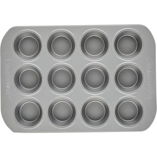 Farberware Bakeware Nonstick Muffin Pan, 12-Cup, Cupcake Baking Pan, Gray ‼️mild stains‼️