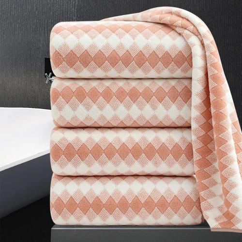 4 Piece Extra Large Bath Towel Set Oversized Bath Sheet 35x70 Bathroom Towel Set Soft Highly Absorbent & Quick Dry Premium Bath Towel for Bathroom 600GSM Shower Towel Spa Gym Hotel,Peach