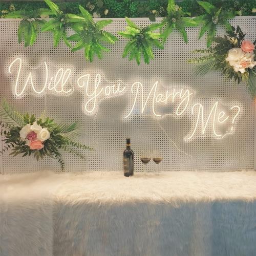 Will You Marry Me Neon Signs 72x11.4 Inch Super Large for Wall Decor, Remote Control Warm White Wedding LED Neon Lights Signs for Proposal Wedding Celebration Romantic Neon Sign(72x11.4)