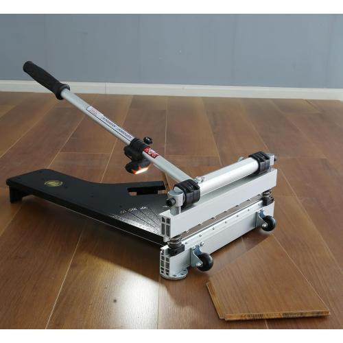 CUTTEREX 13” Vinyl Floor Cutter with Wheels – Easy Angle & Length Cutting, Flooring Tools - Cuts Vinyl Floor, Engineered Wood, LVP, LVT, VCT, SPC, WPC, HSS Blade/LED Light