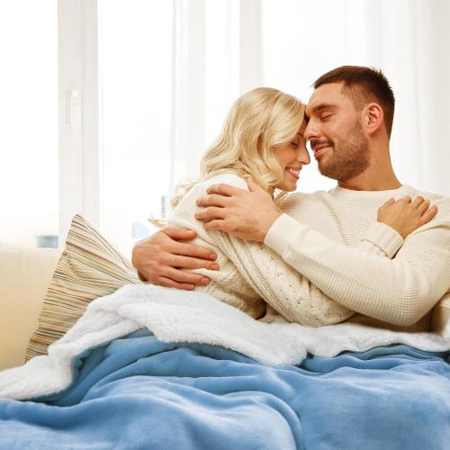 GentleSoft Sherpa FleeceNon-Heated, Thick and Warm Throw for Women and Men, Soft Fuzzy Plush