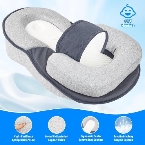 Feeding Pillow Anti Overflow Feeding Pillow for Reducing Spit-Up, Safety Nursing Pillow