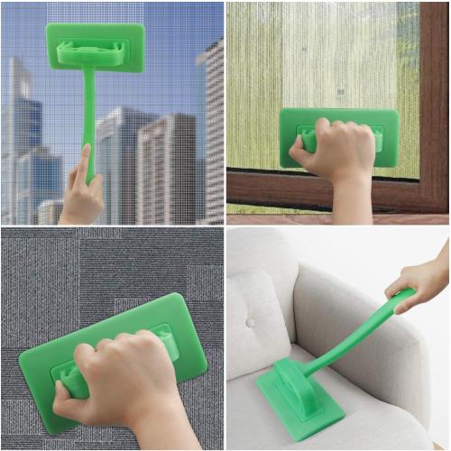 MyLifeUNIT Mesh Screen Cleaner, Window Screen Cleaning Brush Washing Equipment, Detachable Window Cleaner Tool with Wet and Dry Dual-Use
