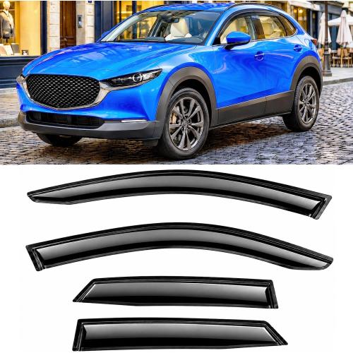 2020-2026 Tape-On Rain Guards for Mazda CX-30 Side Window Visor Deflectors 2.5 S Select Sport Preferred Premium Turbo CX30 Durable Vent Shades 2021 2022 2023 2024 2025‼️missing pieces‼️