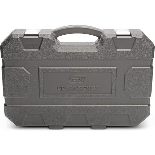 GEARWRENCH 65 Piece 1/2 Drive Standard & Deep SAE/MM Impact Socket Set - 89095