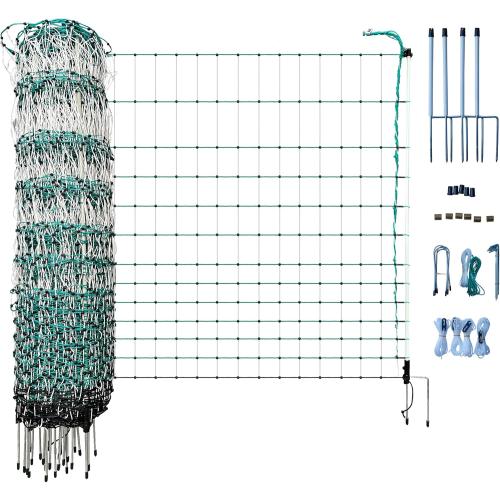 RentACoop Poultry Netting Electric Fence - Electric Poultry Enclosure for Chickens, Ducks, Turkeys - Suitable for 4 Week Old Chickens/Older and Adult Poultry - Energizer Not Included - 168' L x 48 H