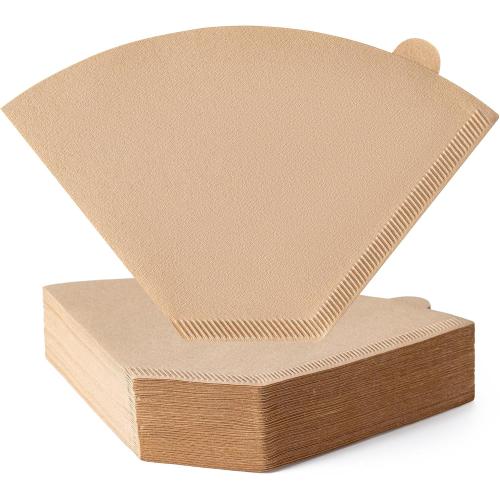 Coffee Filters, #4 Cone Coffee Filter 100 Count, Unbleached Natural Paper Filter 8-12 Cup, Disposable for Pour Over and Drip Coffee Maker