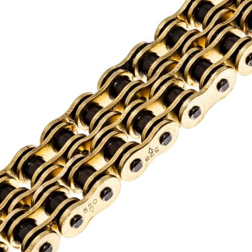 NICHE Gold 520 X-Ring Chain 76 Links with Connecting Master Link