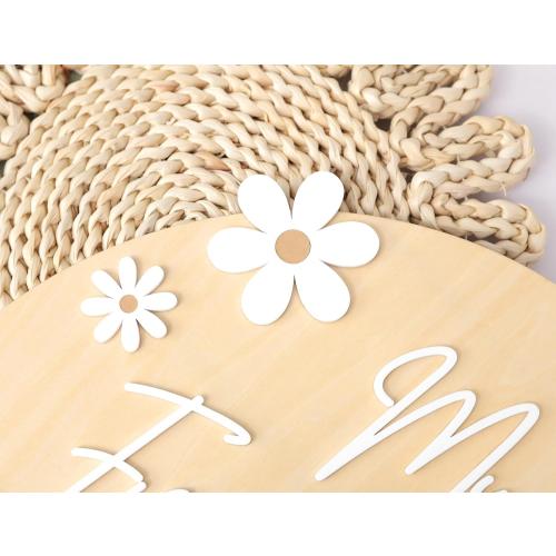 WAWUO 1st First Year Photo Board, 12 Month Picture Milestones Board, My First Year Board, Daisy Birthday Decorations