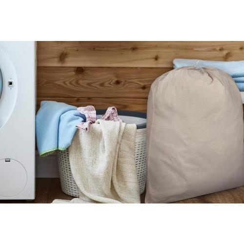 Urban Villa Laundry Bags 4-Pack 28”x36 Extra-Large Cotton Canvas Heavy Duty Washable Durable Travel Laundry Sacks with Drawstring Closure Reusable Hamper Liners for Dirty Clothes Delicates & Lingerie