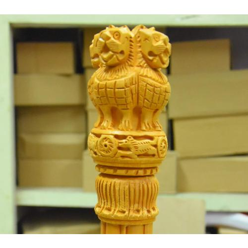 Hastha Kalalu | Handmade Wooden State Emblem Of India (Kondapalli Bommalu)