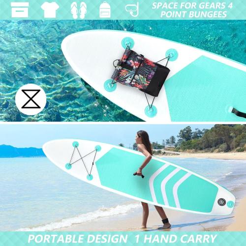 Inflatable Stand Up Paddle Board, 10' SUP with Premium Accessories, Yoga Board for Youth & Adult