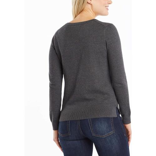 Nautica Women's Effortless J-Class Long Sleeve 100% Cotton V-Neck Sweater size. S