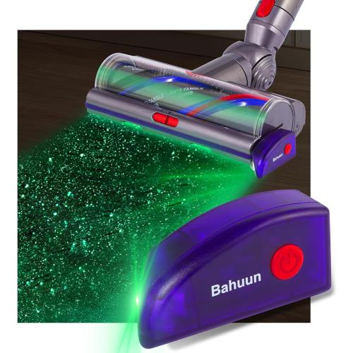 Vacuum Attachments Green Laser Light, Compatible with Dyson V8, V10, V11, V12, V15, Gen5 & All Vacuums, Deep Cleaning Supplies for Dog & Cat Owners, Reveal Hidden Dust on Hard Floor&Pet Hair (Purple)