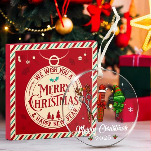 Hairdresser Gifts - Christmas Ornaments for Women Hair Stylist, Best Gift Ideas for Female Hairdressers, Unique and Decorative Hairstylist Gifts, Perfect for Hair Dresser Women