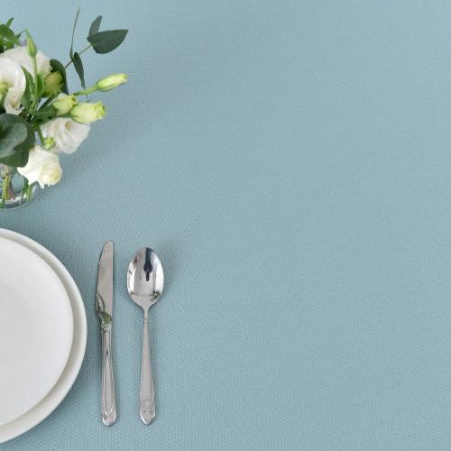 maxmill Jacquard Square Tablecloth Stain Resistant Spillproof Wrinkle Free Washable Soft Table Cloth, Decorative Fabric Table Cover for Dining Room, Indoor and Outdoor Use, 52 x 52 Inch, Dusty Blue