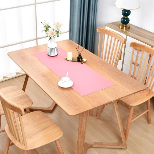 Wolkemer Farmhouse Pink Table Runner Small Short Table Runners 36 Inches