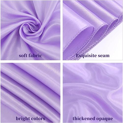 100 Pcs Satin Chair Sashes 78 inch for Wedding Reception Party Hotel Home Kitchen Decoration-Lavender