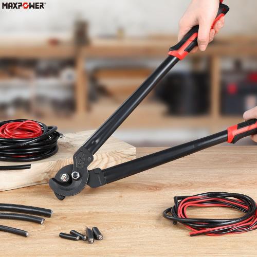 MAXPOWER Cable Cutters, 17-Inch Heavy Duty Cable Cutter for Cutting Aluminum, Copper, and Communications Cable Up to 150mm²