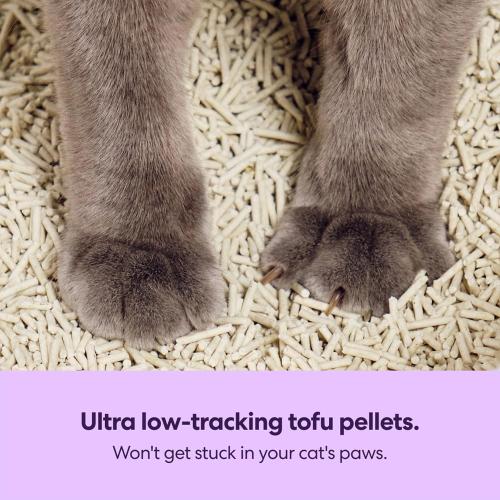 Tuft & Paw Really Great Cat Litter, Low Tracking Tofu Cat Litter, Clumping, Flushable, Odor Control, Dust-Free - 9.25lbs x 2Bags (Natural Lavender)