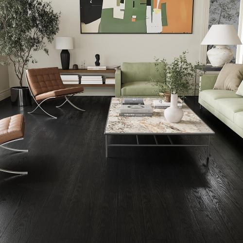 VEELIKE Black Vinyl Plank Flooring Peel and Stick Floor Tile Waterproof Wood Vinyl Floor Tiles with Low Gloss Finish 16-Pack 24 Sq. Ft. Adhesive Laminate Flooring For Bedroom Bathroom Kitchen 6''x36''