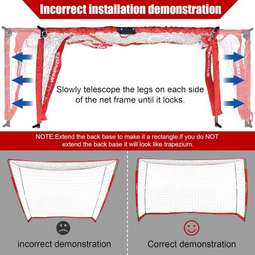 Storgem Soccer Goal,Soccer Net,Soccer Goals for Backyard,with Bow Frame,Collapsible Metal Base and 15 Training Cones