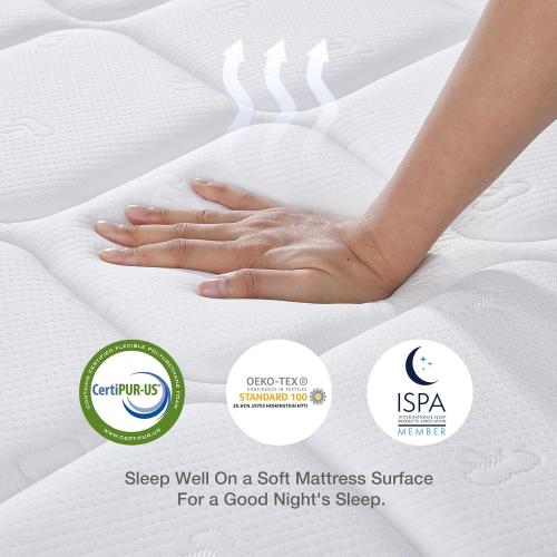 Novilla Full Size Mattress, 12 Inch Hybrid Mattress Full with Comfort Foam, Innerspring Mattresses in a Box, Foam and Spring for Pressure & Pain Relief, Soft Feel but Supportive
