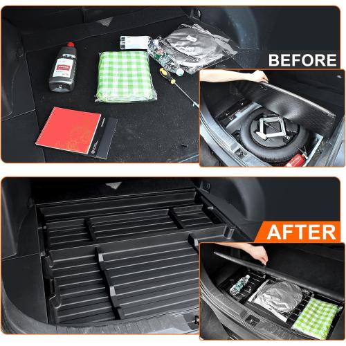Trunk Hidden Storage Box for 2019-2024 2025 Toyota RAV4 Accessories, SUV Trunk Organizer Insert Cargo Organizer for SUV, Extra Space fits Under Cargo Floor Storage