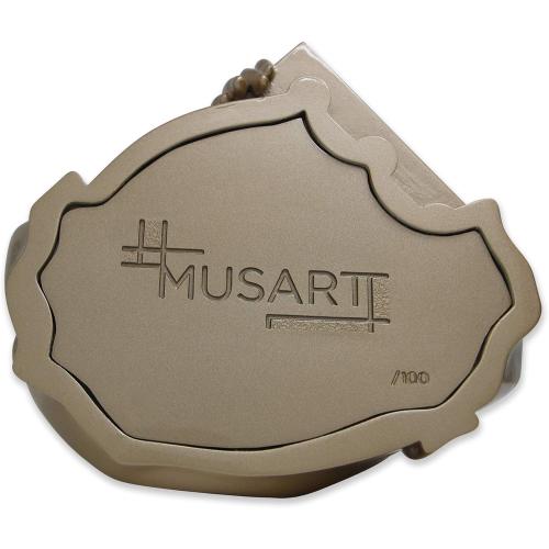 MUSART Exclusive Mona Lisa Statue Home Decor Limited Edition of 100 Urethane Resin with Urethane Glass Coat 10 Inches Height 3 Lbs (Gold)