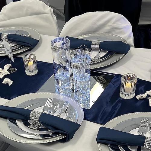 8 Square Mirror Centerpieces for Tables Decorations, 10 Pack Acrylic Square Mirror Tray Candle Plate 2mm Thickness Mirror Centerpiece Table Decorations for Wedding Decorations Party, Wall Decor