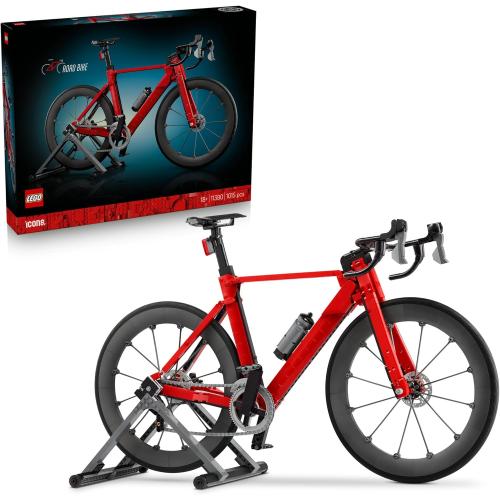 LEGO Icons Road Bike - Building Set for Adults, Ages 18  - Model Racing Bike with Realistic Details - Home Office or Desk Decor - Gift for Birthdays - 11380