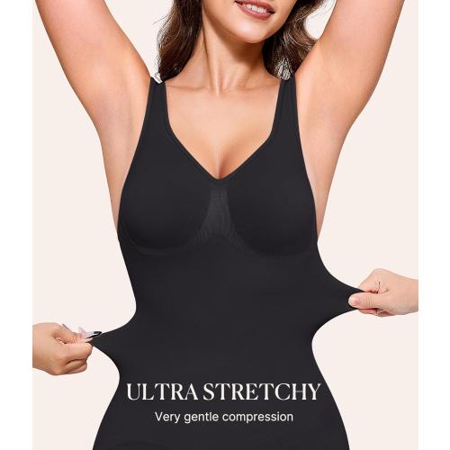 Size L....BRABIC Waist Trainer Shapewear Bodysuits for Women Tummy Control Seamless Full Low Back Faja Body Shaper Butt Lifter