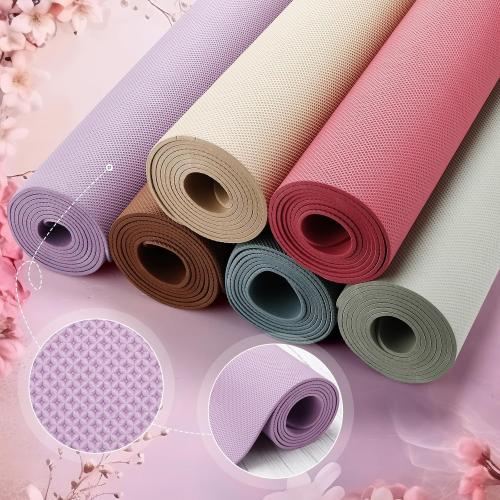 Timgle 24 Pack 68 x 24 Yoga Mat Bulk, 4mm Thick Extra Long Sports Mat Anti Slip Tear Resistant Yoga Exercise Set for Fitness Stretching Home Workout Gym and Studio