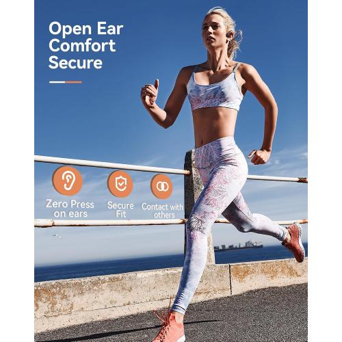 Open Ear Sport Headphones, Wireless Bone Conduction Earphones, Built-in 32GB MP3,with Mic, IP68, Sweat & Water Resistant, Up to 8 Hours Battery, Bluetooth 5.3,for Running,Workouts