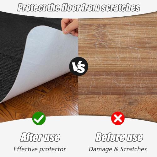 Sycoodeal Office Chair Mat for Hardwood Floor,Office Computer Gaming Chair Mat for Tile Floor,Large Floor Protector Rug,Anti-Slip,Easy to Clean,Coffee(48x36)