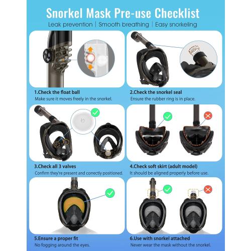 Color Grey Greatever G2 Full Face Snorkel Mask with Latest Dry Top System,Foldable 180 Degree Panoramic View Snorkeling Mask with Camera Mount,Safe Breathing,Anti-Leak&Anti-Fog