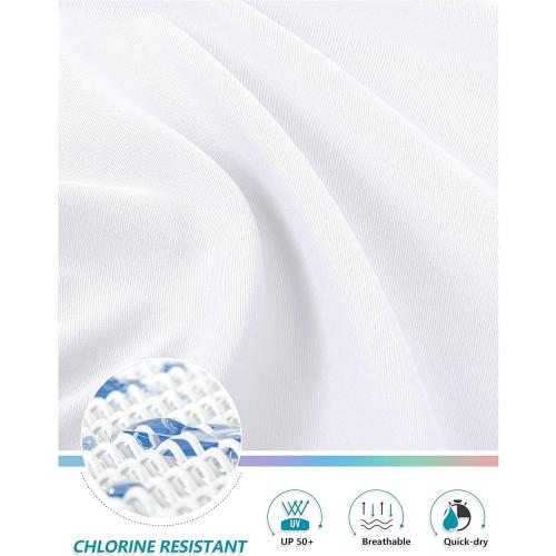 Size L MOTEEPI Women's High Waisted Swim Skirt with Zipper Pockets Tummy Control Bathing Suit Swimsuit Tankini Bottoms