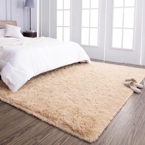 Super Soft Shaggy Rugs Fluffy Carpets (110 x 144)