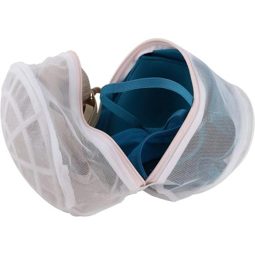 Premium Bra Wash Bag – Set of 3 Mesh Lingerie Laundry Bags for Delicates – Protects Bras, Underwear & Intimates in Washing Machine – Durable Zipper Closure – Large Size