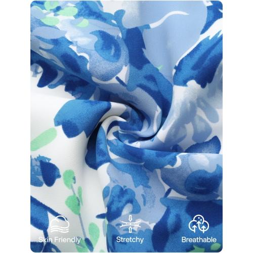 Size L...ZESICA Women's Summer Boho Floral Sleeveless Midi Dress 2026 V Neck Elastic High Waist Flowy Casual Beach Long Dresses