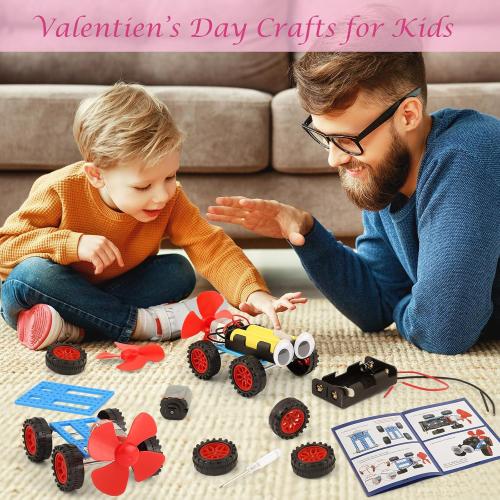 5 Pack STEM Science Kit, Kids Bulk STEM Gifts for Students from Teachers, Class Valentine Sets Crafts Activities School Classroom Boys Car Building Kits 1st 2nd 3rd 4th 5th Grade Gift Cards