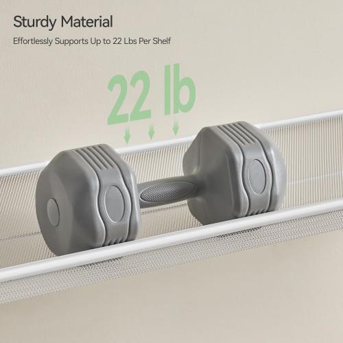 Shoe Rack, Long Shoe Organizer,Max Holds 50 Pairs,8 Tier Metal Shoe Storage Shelf,4-Tier Stackable Shoes Organizer for Garage, Entryway,White