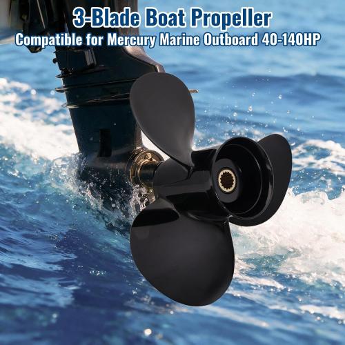 13 3/4 X 15 Aluminum Propeller Compatible for Mercury Outboard 40-140HP
