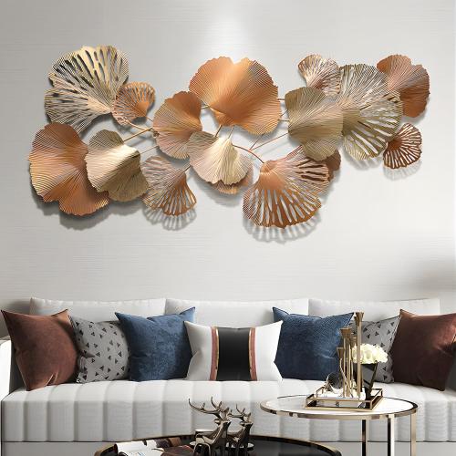 edaknez Gold Metal Wall Decor, Large Metal Wall Art for Living Room, 3D Modern Wall Decoration, for Indoor Outdoor Bedroom Coastal Nautical (D 135x62x6cm)